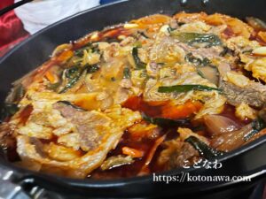 牛プルコギ鍋、煮詰めると味が濃くなりより酒に合うお味に